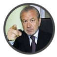 Lord-Alan-Sugar when Noel performed for him BBC's The Apprentice